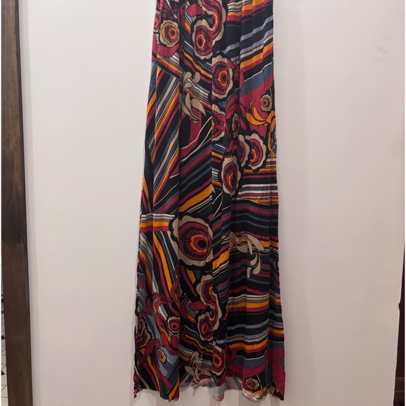 Vintage long Matty M dress floral zentangle size M fits larger sizes stretchy - Picture 3 of 16